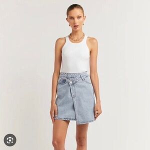 DISSH Cameron Asymmetrical Denim Skirt